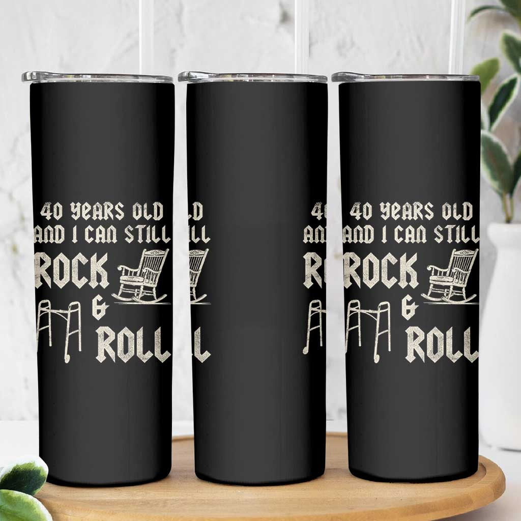 40th Birthday Gift For Men Skinny Tumbler Funny Man Saying Gag Gift 40 Years Old Birthday