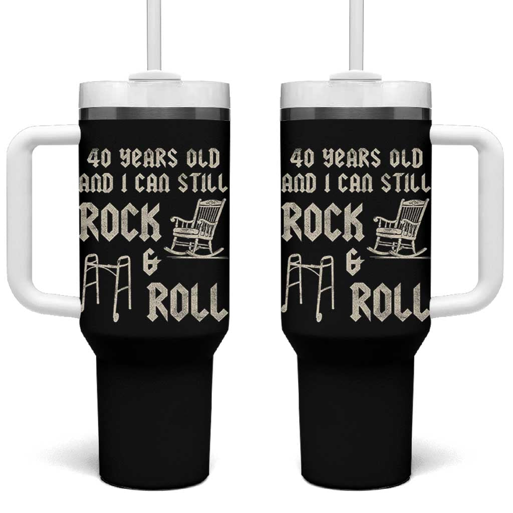 40th Birthday Gift For Men Tumbler With Handle Funny Man Saying Gag Gift 40 Years Old Birthday