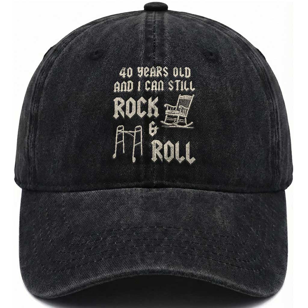 40th Birthday Gift For Men Washed Cotton Baseball Cap Funny Man Saying Gag Gift 40 Years Old Birthday