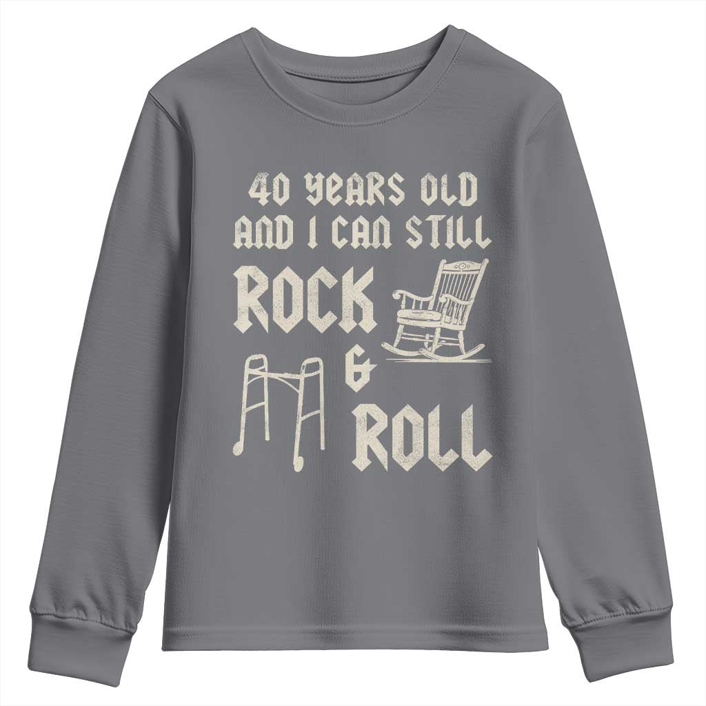 40th Birthday Gift For Men Youth Sweatshirt Funny Man Saying Gag Gift 40 Years Old Birthday
