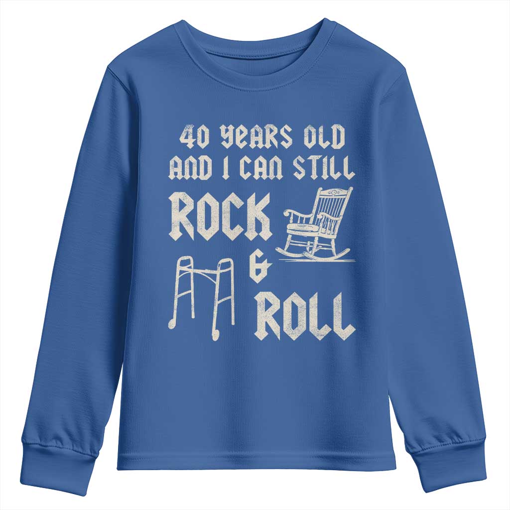 40th Birthday Gift For Men Youth Sweatshirt Funny Man Saying Gag Gift 40 Years Old Birthday