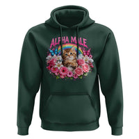 Alpha Male Hoodie Funny Cat Kitten Meme Rainbow Floral