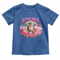 Alpha Male Toddler T Shirt Funny Cat Kitten Meme Rainbow Floral