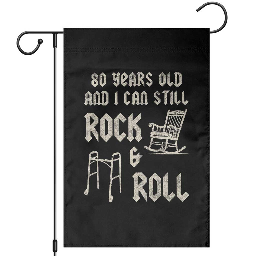 80th Birthday Gift For Men Garden Flag Funny Man Saying Gag Gift 80 Years Old Birthday