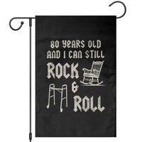 80th Birthday Gift For Men Garden Flag Funny Man Saying Gag Gift 80 Years Old Birthday