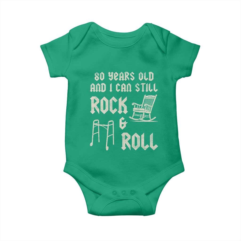 80th Birthday Gift For Men Baby Onesie Funny Man Saying Gag Gift 80 Years Old Birthday