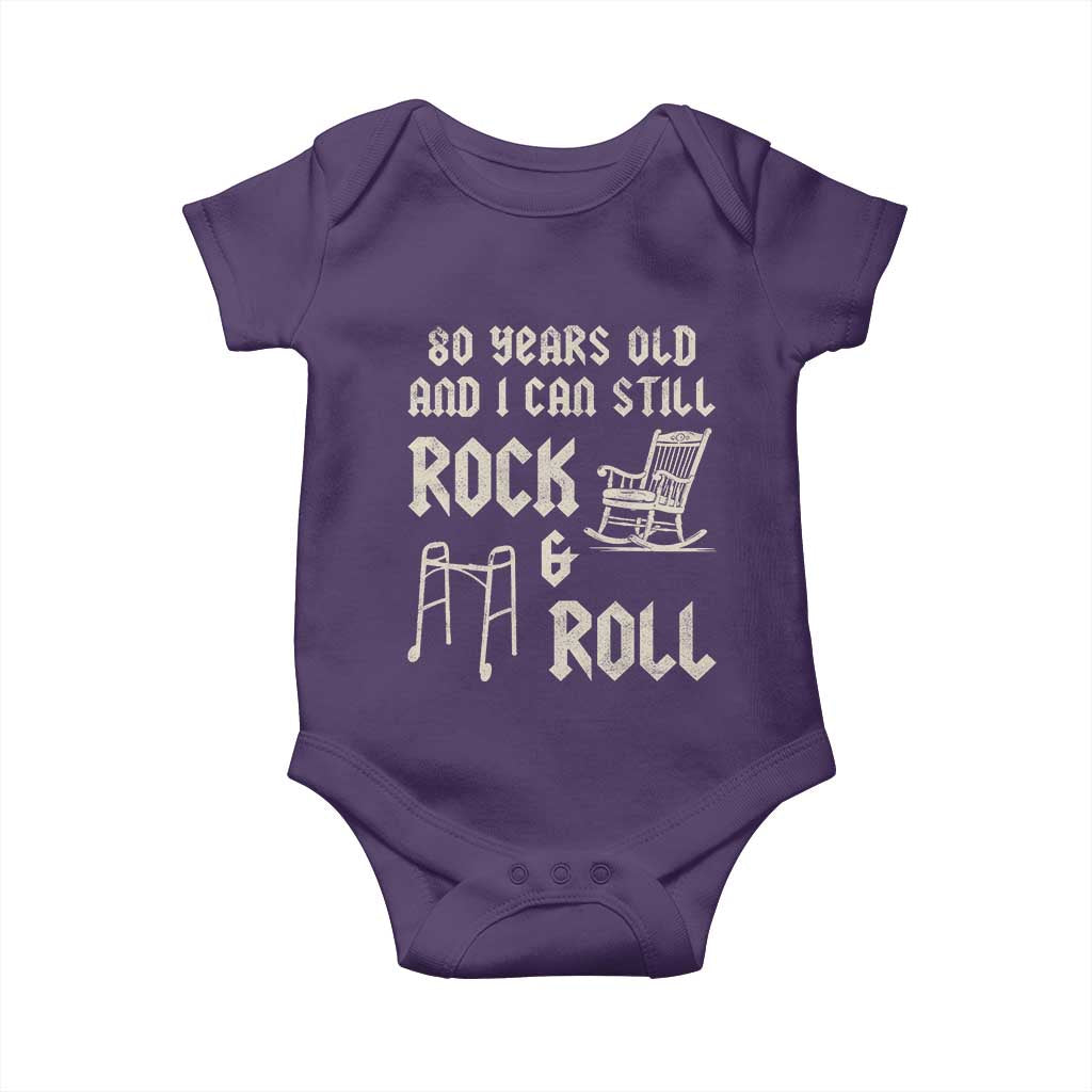 80th Birthday Gift For Men Baby Onesie Funny Man Saying Gag Gift 80 Years Old Birthday
