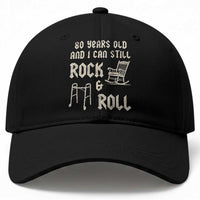 80th Birthday Gift For Men Baseball Cap Funny Man Saying Gag Gift 80 Years Old Birthday