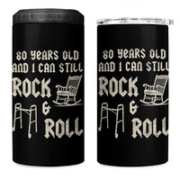 80th Birthday Gift For Men 4 in 1 Can Cooler Tumbler Funny Man Saying Gag Gift 80 Years Old Birthday