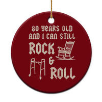 80th Birthday Gift For Men Ceramic Ornament Funny Man Saying Gag Gift 80 Years Old Birthday