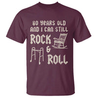 80th Birthday Gift For Men T Shirt Funny Man Saying Gag Gift 80 Years Old Birthday