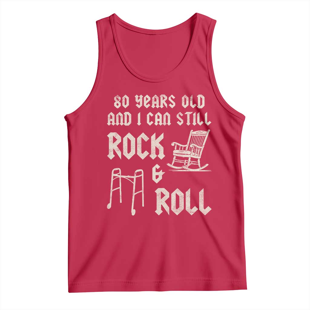 80th Birthday Gift For Men Tank Top Funny Man Saying Gag Gift 80 Years Old Birthday