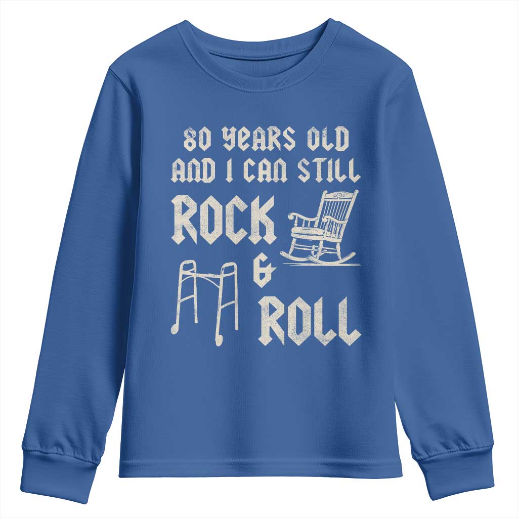80th Birthday Gift For Men Youth Sweatshirt Funny Man Saying Gag Gift 80 Years Old Birthday