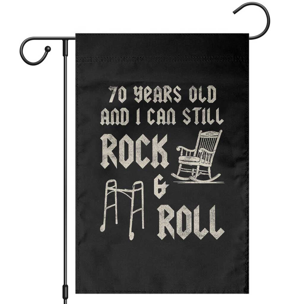 70th Birthday Gift For Men Garden Flag Funny Man Saying Gag Gift 70 Years Old Birthday