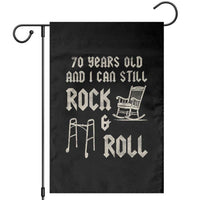 70th Birthday Gift For Men Garden Flag Funny Man Saying Gag Gift 70 Years Old Birthday