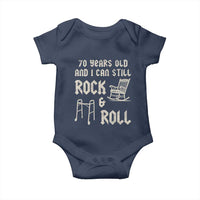 70th Birthday Gift For Men Baby Onesie Funny Man Saying Gag Gift 70 Years Old Birthday