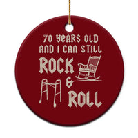 70th Birthday Gift For Men Ceramic Ornament Funny Man Saying Gag Gift 70 Years Old Birthday