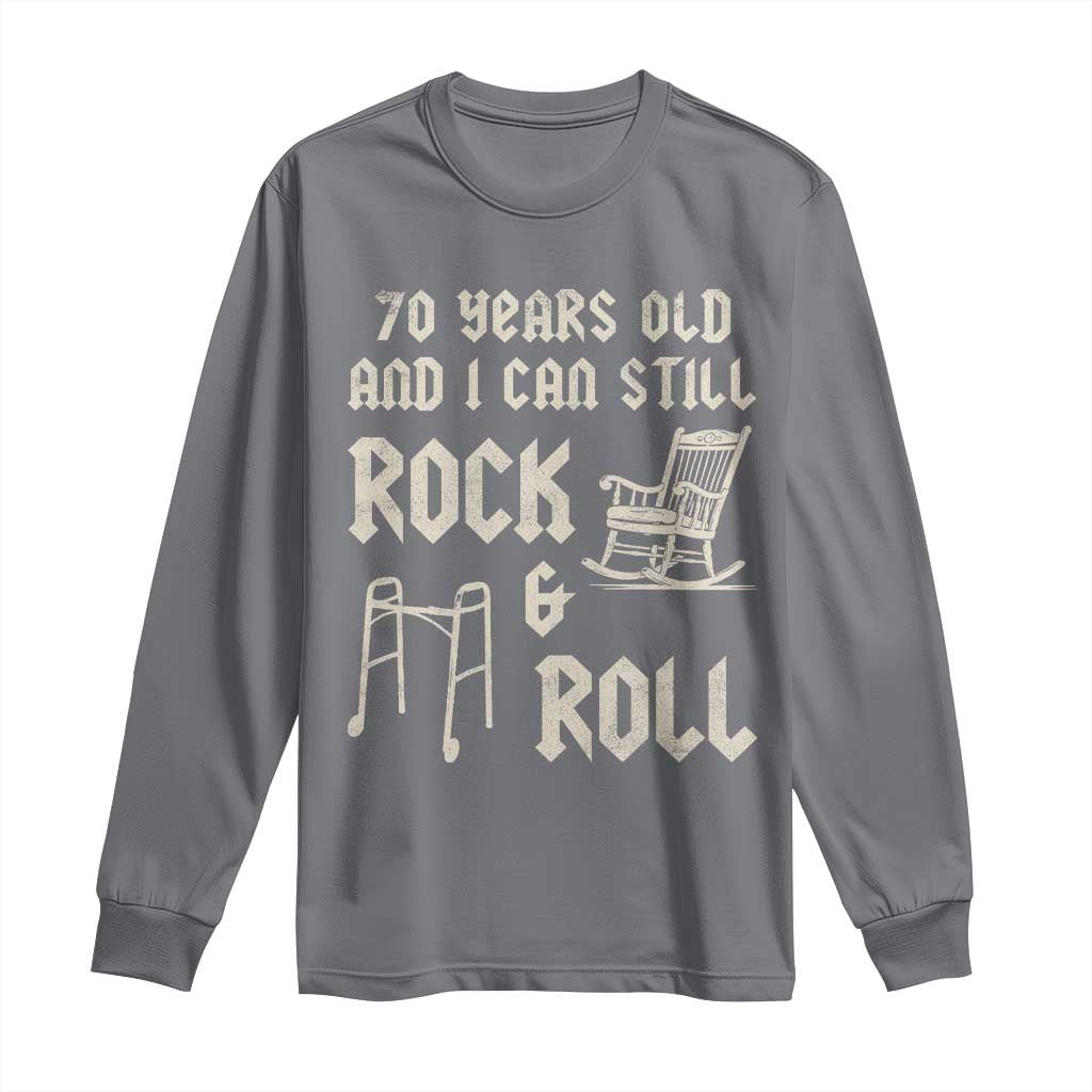 70th Birthday Gift For Men Long Sleeve Shirt Funny Man Saying Gag Gift 70 Years Old Birthday