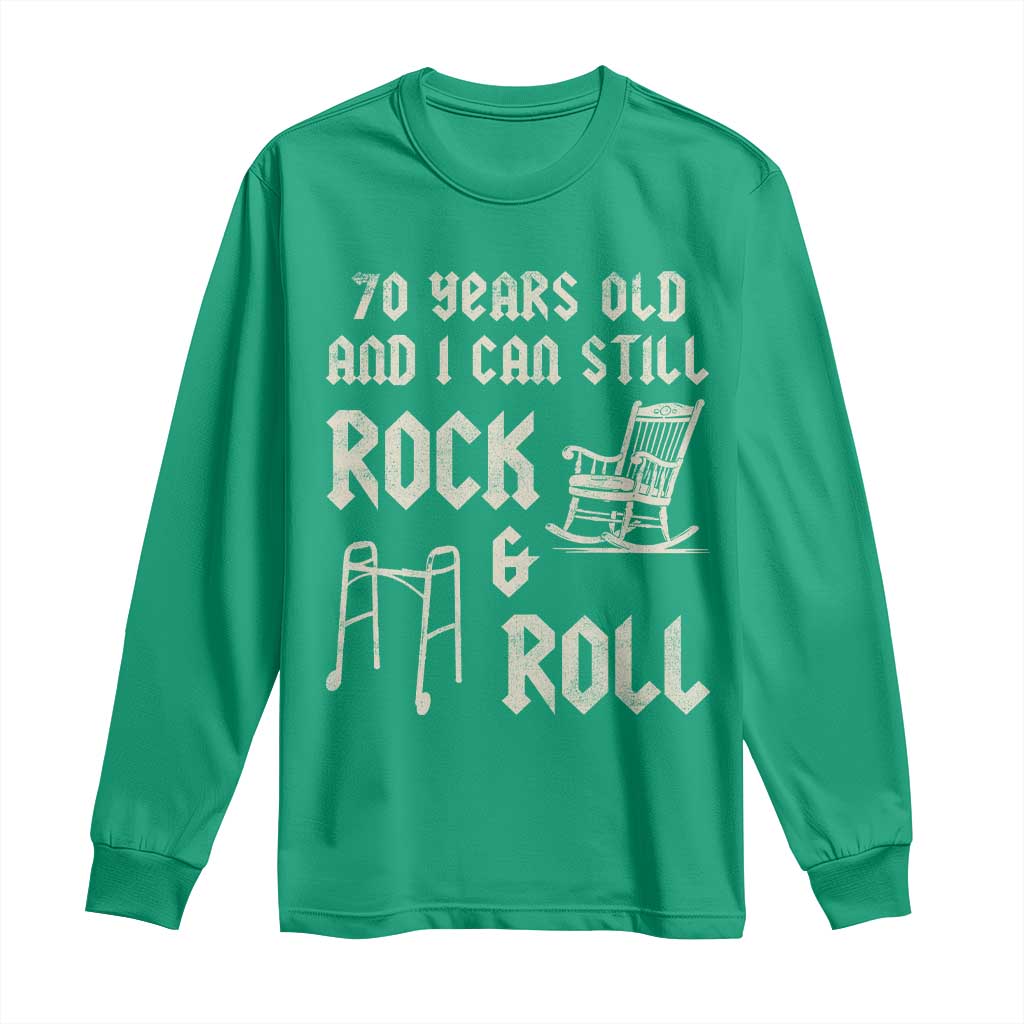 70th Birthday Gift For Men Long Sleeve Shirt Funny Man Saying Gag Gift 70 Years Old Birthday