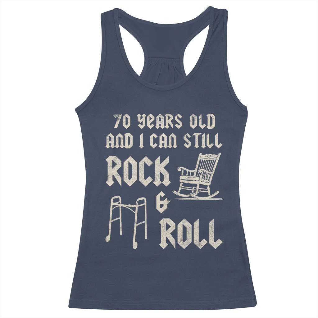 70th Birthday Gift For Men Racerback Tank Top Funny Man Saying Gag Gift 70 Years Old Birthday