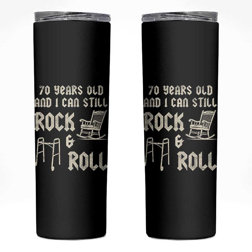70th Birthday Gift For Men Skinny Tumbler Funny Man Saying Gag Gift 70 Years Old Birthday