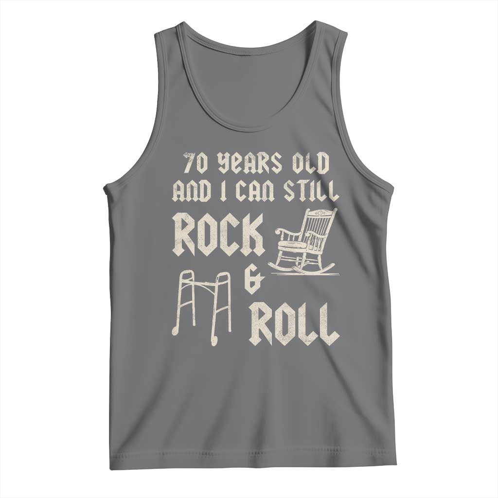 70th Birthday Gift For Men Tank Top Funny Man Saying Gag Gift 70 Years Old Birthday