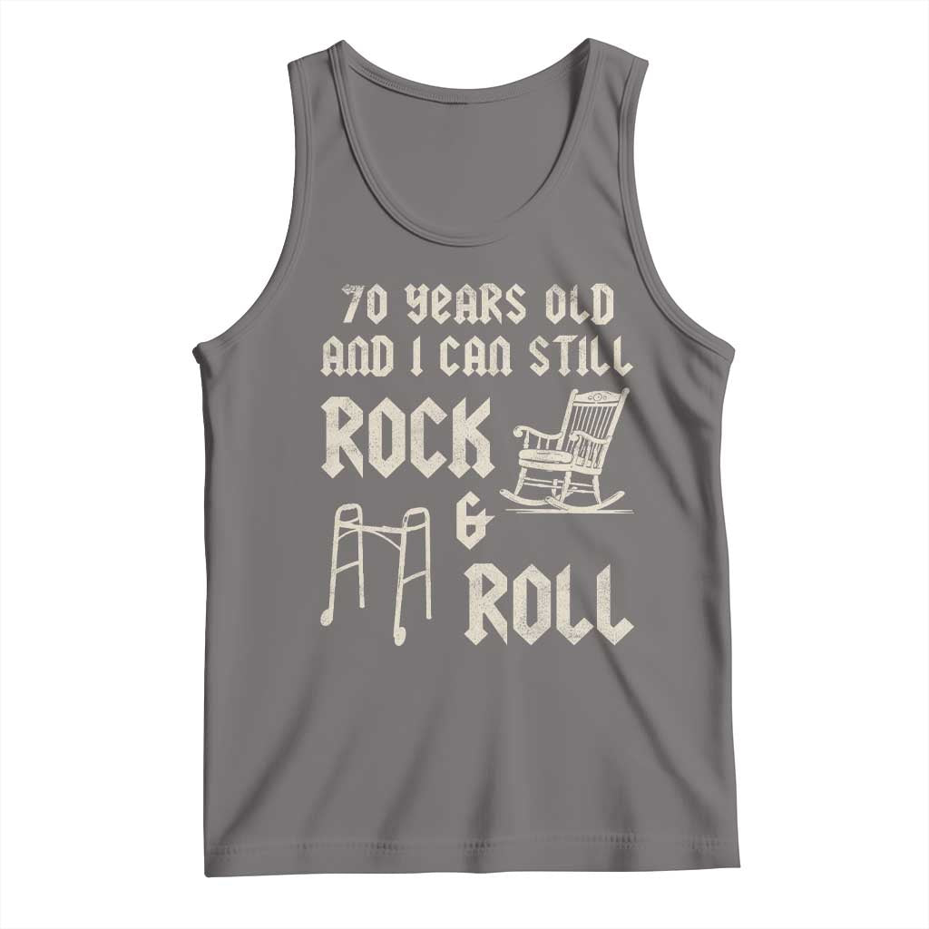 70th Birthday Gift For Men Tank Top Funny Man Saying Gag Gift 70 Years Old Birthday