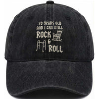 70th Birthday Gift For Men Washed Cotton Baseball Cap Funny Man Saying Gag Gift 70 Years Old Birthday