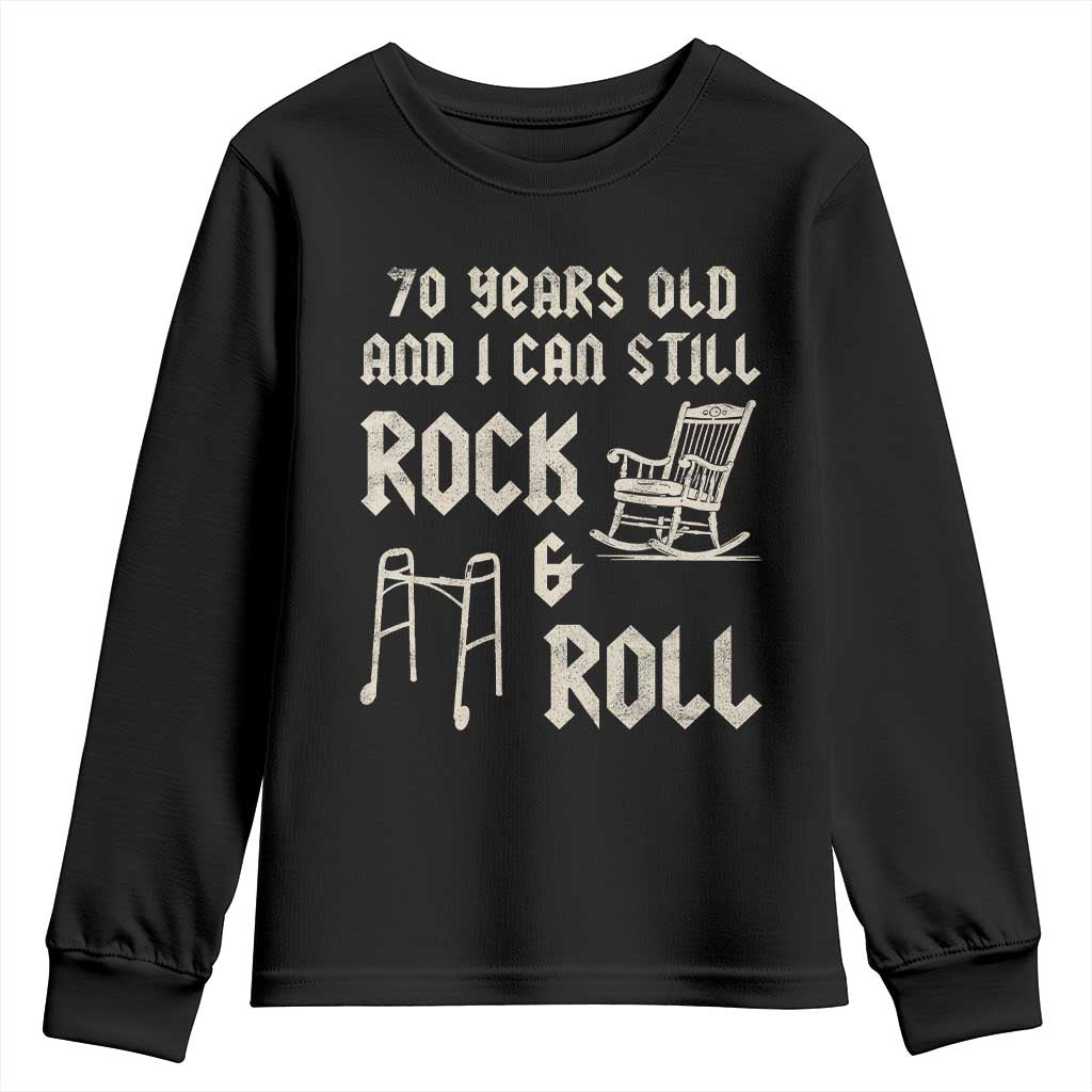 70th Birthday Gift For Men Youth Sweatshirt Funny Man Saying Gag Gift 70 Years Old Birthday