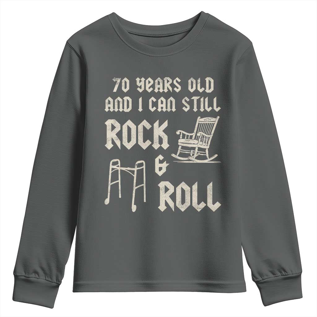 70th Birthday Gift For Men Youth Sweatshirt Funny Man Saying Gag Gift 70 Years Old Birthday
