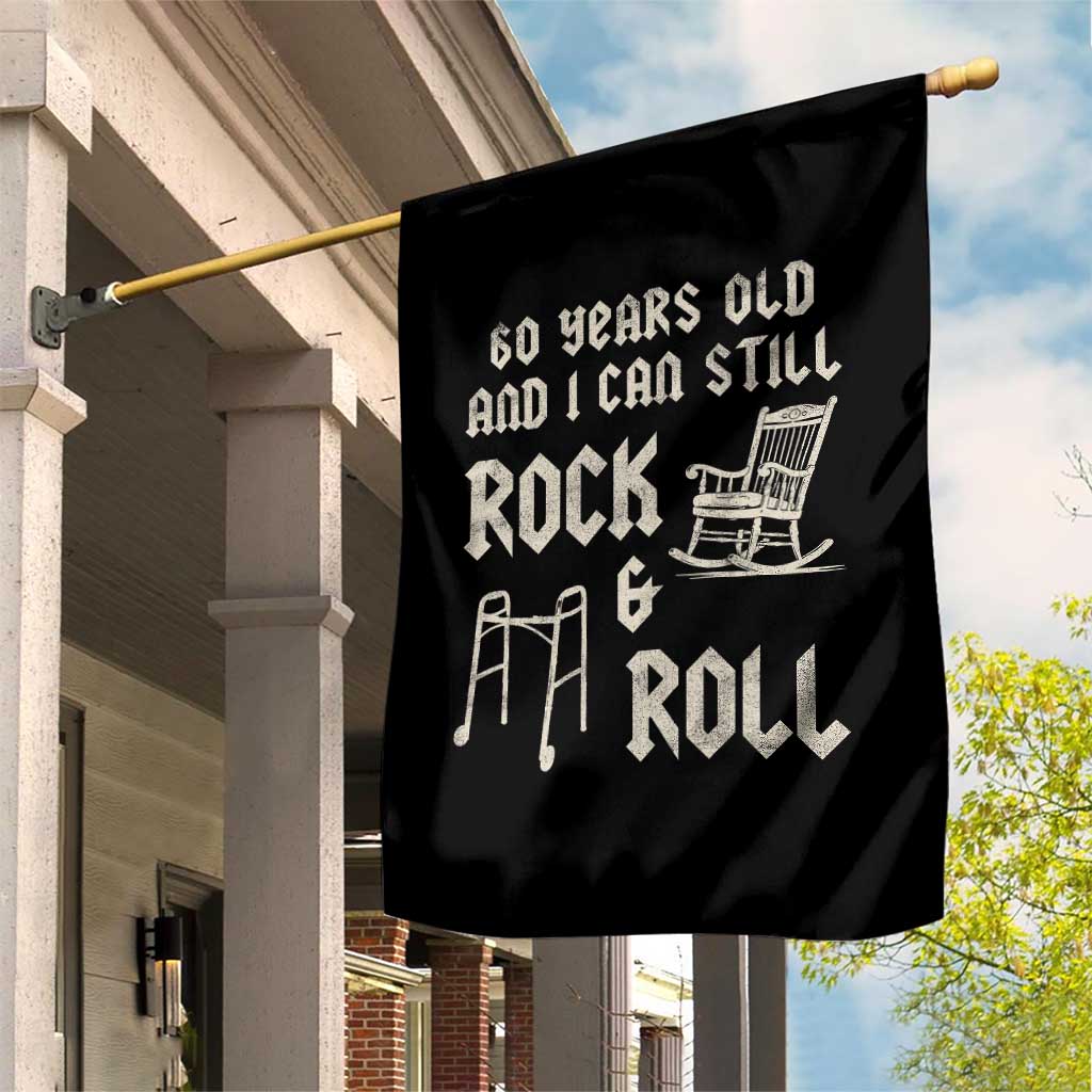 60th Birthday Gift For Men Garden Flag Funny Man Saying Gag Gift 60 Years Old Birthday