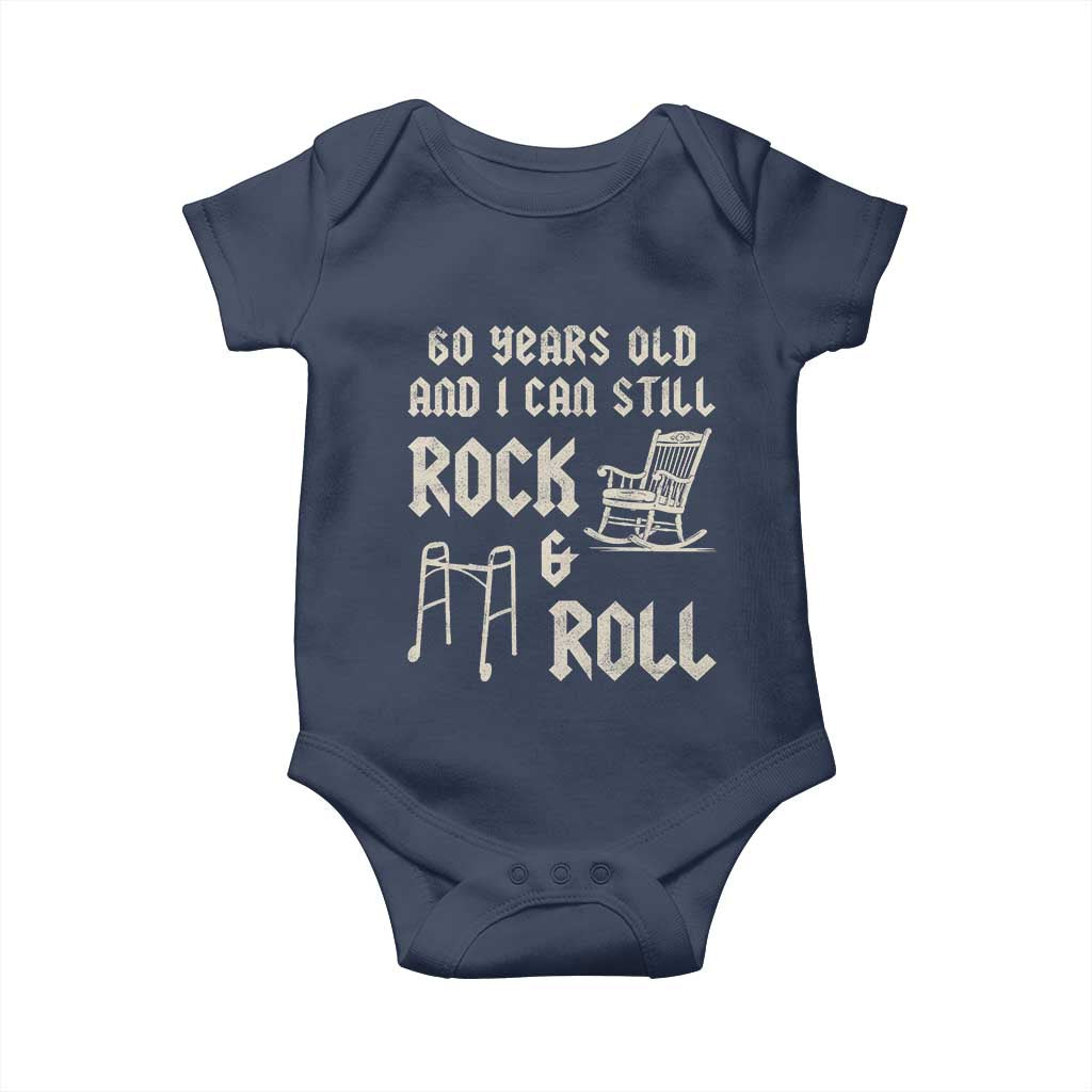 60th Birthday Gift For Men Baby Onesie Funny Man Saying Gag Gift 60 Years Old Birthday