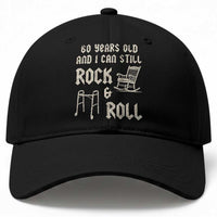 60th Birthday Gift For Men Baseball Cap Funny Man Saying Gag Gift 60 Years Old Birthday