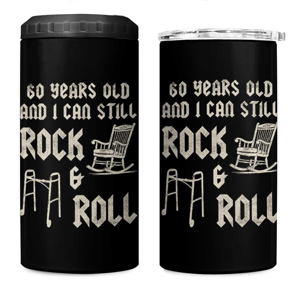 60th Birthday Gift For Men 4 in 1 Can Cooler Tumbler Funny Man Saying Gag Gift 60 Years Old Birthday