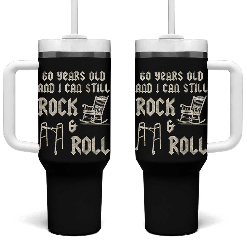 60th Birthday Gift For Men Tumbler With Handle Funny Man Saying Gag Gift 60 Years Old Birthday