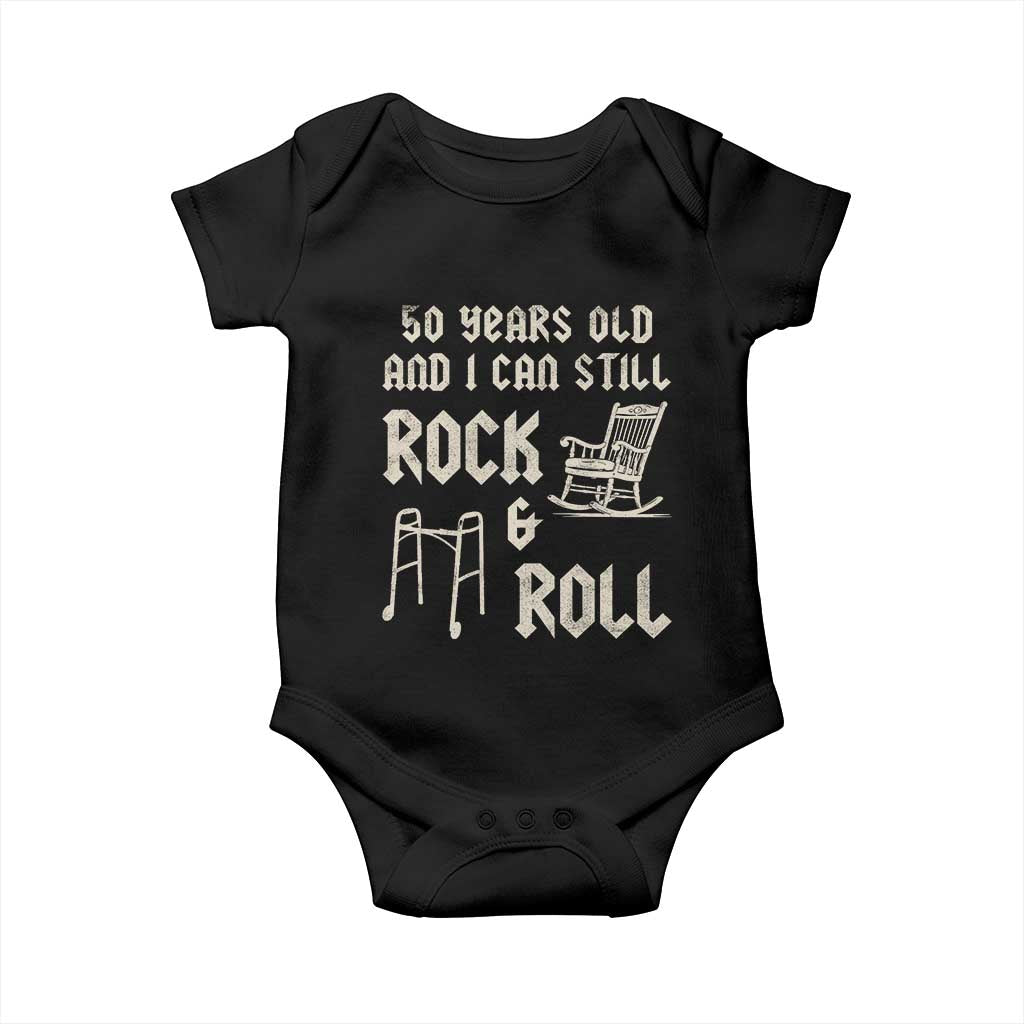 50th Birthday Gift For Men Baby Onesie Funny Man Saying Gag Gift 50 Years Old Birthday