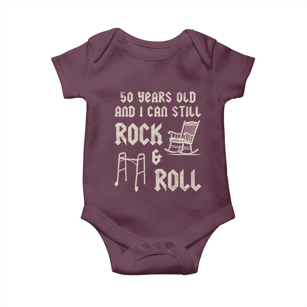 50th Birthday Gift For Men Baby Onesie Funny Man Saying Gag Gift 50 Years Old Birthday