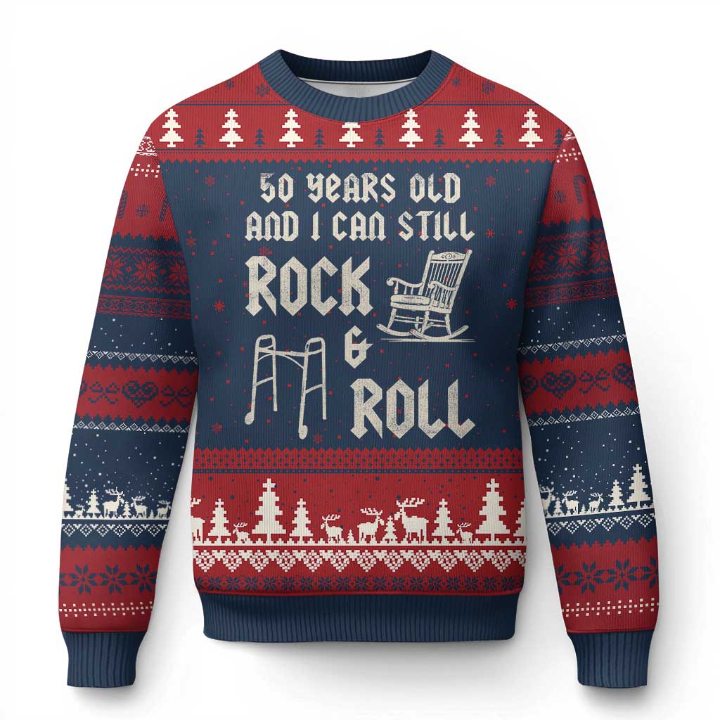 50th Birthday Gift For Men Ugly Christmas Sweater Funny Man Saying Gag Gift 50 Years Old Birthday