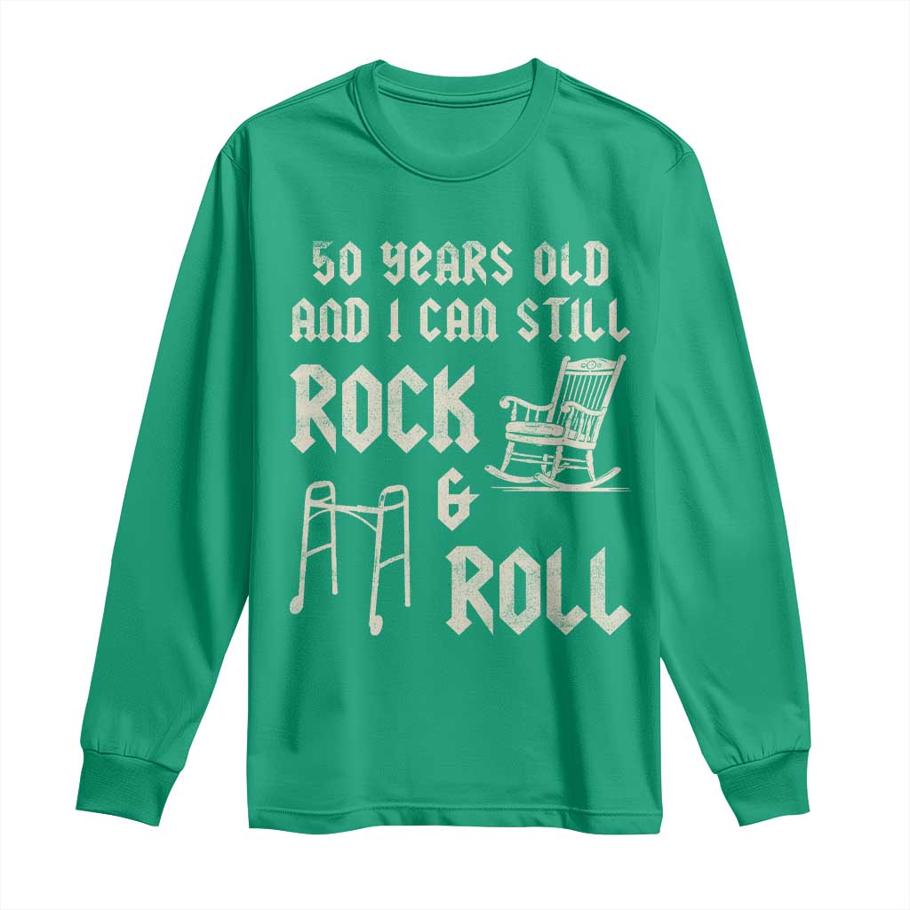 50th Birthday Gift For Men Long Sleeve Shirt Funny Man Saying Gag Gift 50 Years Old Birthday