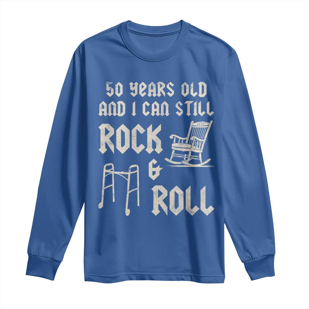 50th Birthday Gift For Men Long Sleeve Shirt Funny Man Saying Gag Gift 50 Years Old Birthday