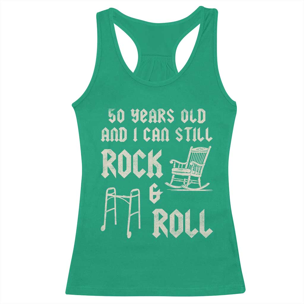 50th Birthday Gift For Men Racerback Tank Top Funny Man Saying Gag Gift 50 Years Old Birthday