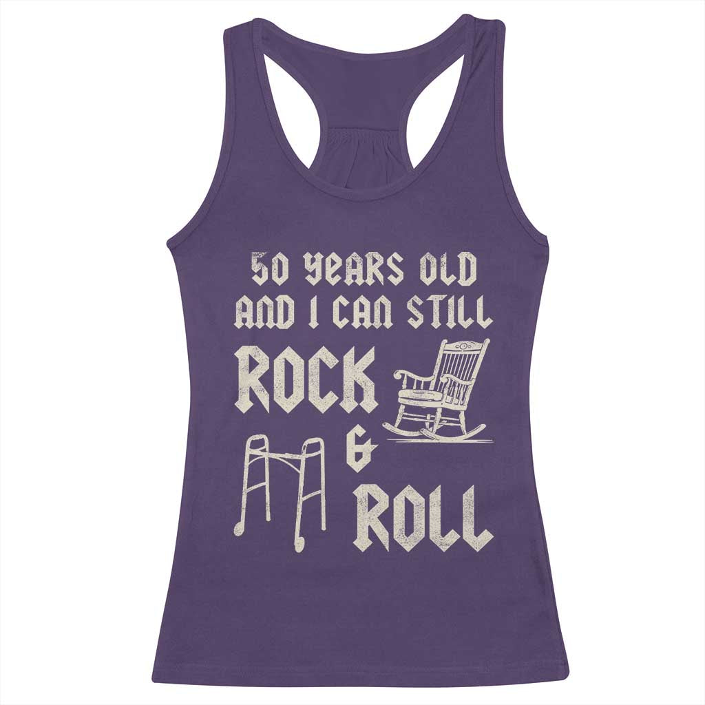 50th Birthday Gift For Men Racerback Tank Top Funny Man Saying Gag Gift 50 Years Old Birthday