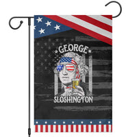 Funny 4th of July George Sloshington Washington Garden Flag Retro America Flag