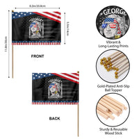 Funny 4th of July George Sloshington Washington Patriotic Handheld Flag Retro America Flag