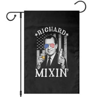 Funny 4th of July Garden Flag Richard Mixin Patriotic Nixon Bartender American Flag - Wonder Print Shop
