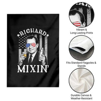 Funny 4th of July Garden Flag Richard Mixin Patriotic Nixon Bartender American Flag - Wonder Print Shop