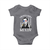 Funny 4th of July Baby Onesie Richard Mixin Patriotic Nixon Bartender American Flag - Wonder Print Shop
