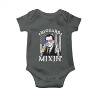 Funny 4th of July Baby Onesie Richard Mixin Patriotic Nixon Bartender American Flag - Wonder Print Shop