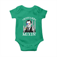 Funny 4th of July Baby Onesie Richard Mixin Patriotic Nixon Bartender American Flag - Wonder Print Shop