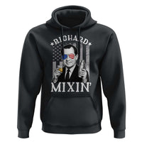 Funny 4th of July Hoodie Richard Mixin Patriotic Nixon Bartender American Flag - Wonder Print Shop